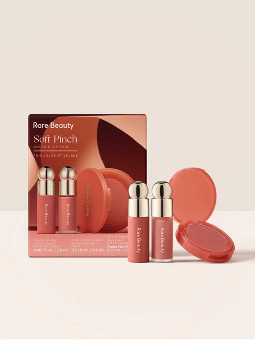 NEW IN BOX Rare Beauty Soft Pinch Cheek & Lip Trio